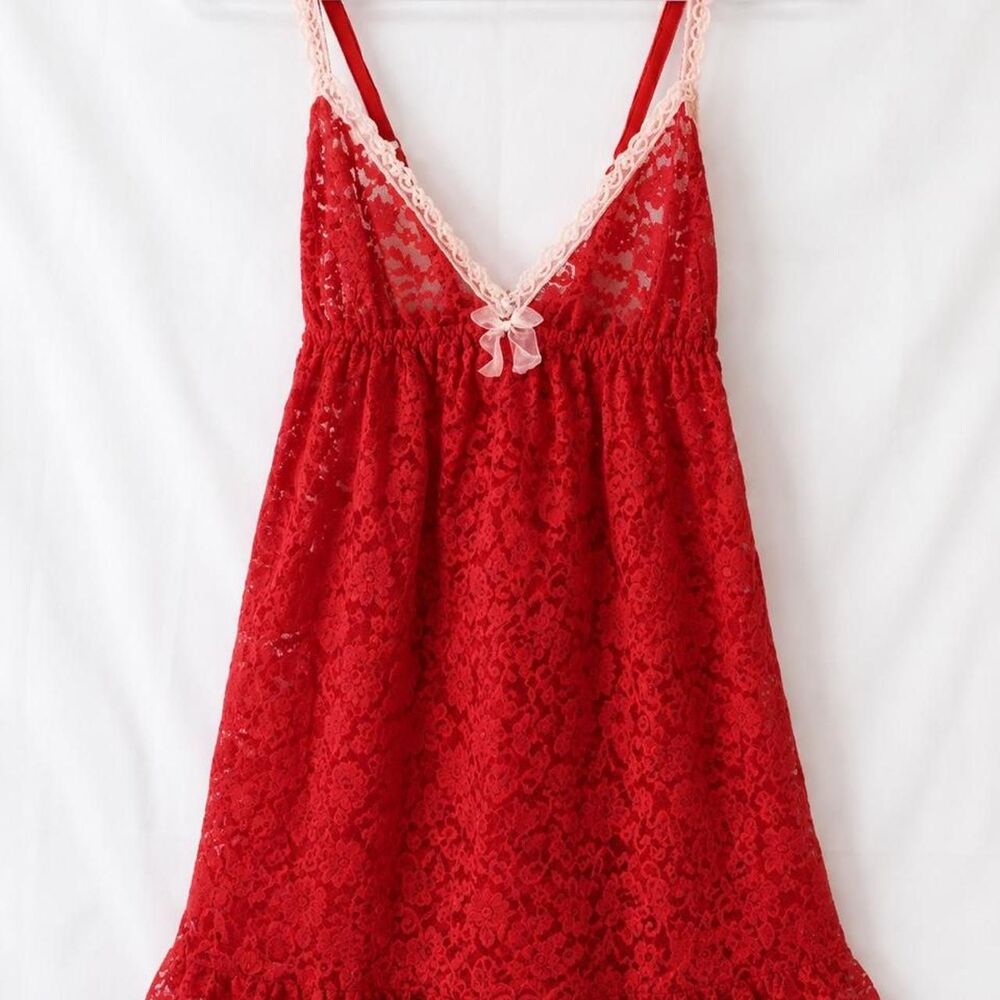 Victoria Secret Red Lace Babydoll
